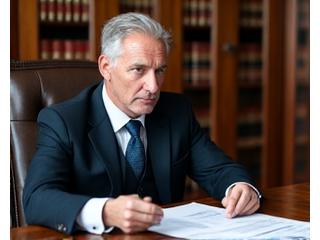 Image d'un avocat ou juriste dans un bureau élégant