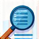 Illustration d'une loupe sur un document financier, symbolisant la due diligence rigoureuse.